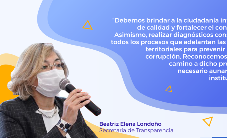  Con 44 alcaldías y 10 gobernaciones la Secretaría de Transparencia lanzará la Estrategia Territorial 2021