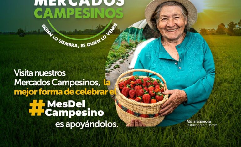  Con una nueva jornada de ‘Mercados Campesinos’, Bogotá celebra el Mes del Campesino